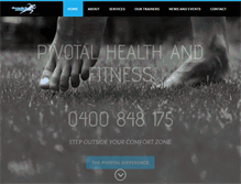 Tablet Screenshot of pivotalfitness.com.au