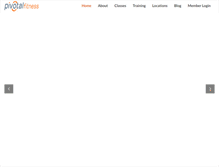 Tablet Screenshot of pivotalfitness.com